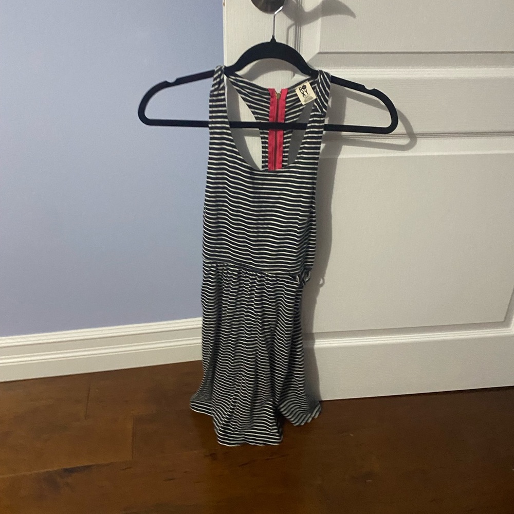 Striped Black and White Kids Romper